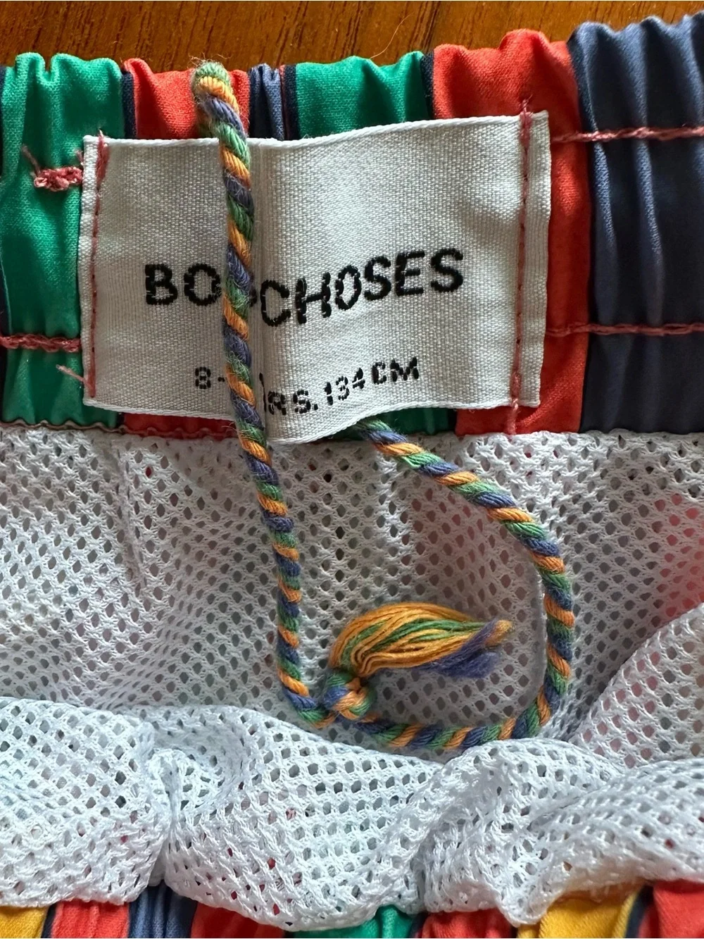 BOBO CHOSES Kids Multicolor Stripes Swim Board Shorts